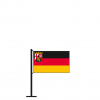 Tischflagge Rheinland-Pfalz