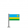 Tischflagge Ruanda