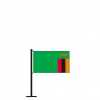 Tischflagge Sambia