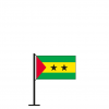 Tischflagge Sao Tomé und Principe