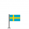 Tischflagge Schweden