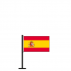 Tischflagge Spanien mit Wappen