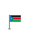 Tischflagge Südsudan