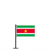 Tischflagge Suriname