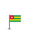 Tischflagge Togo