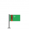 Tischflagge Turkmenistan