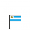 Tischflagge Uruguay