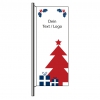 Hisshochflagge mit dem Motiv: Skandinavische Weihnachten